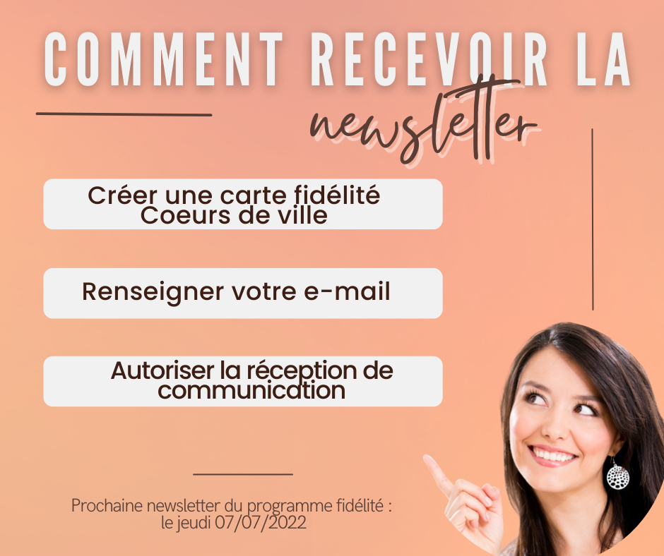 Comment recevoir la newsletter ?
