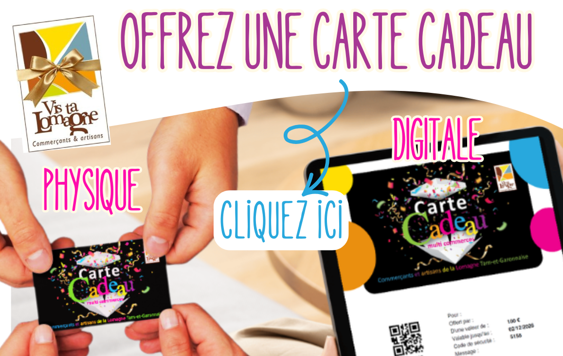 Lomagne : après la carte de fidélité, Vis Ta Lomagne lance sa carte cadeau en ligne